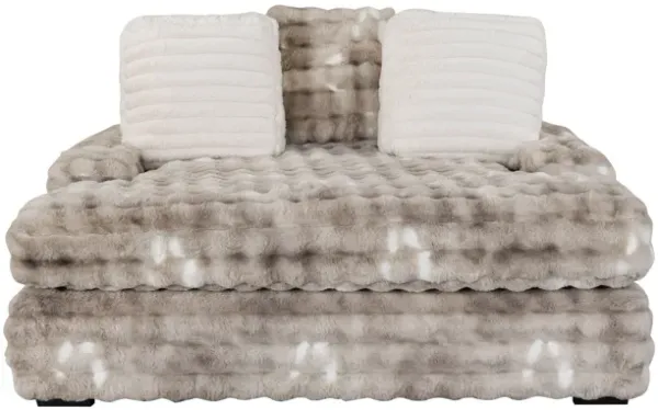 Julia - Lounger Sofa With USB - Gray