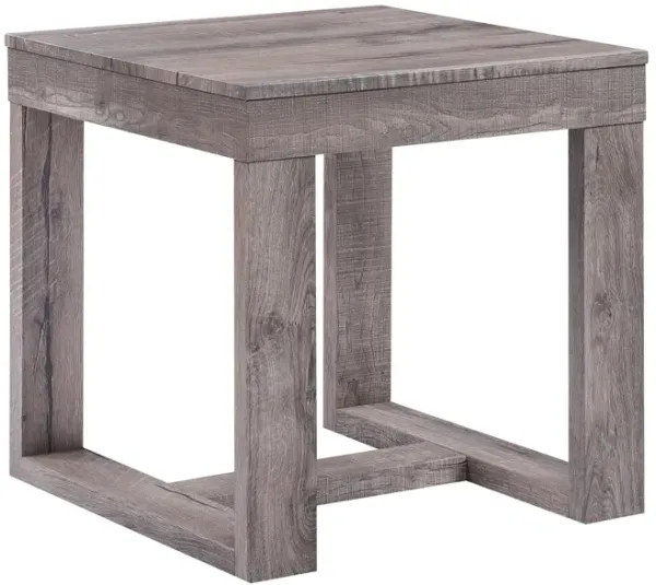 Knott - End Table - Light Brown