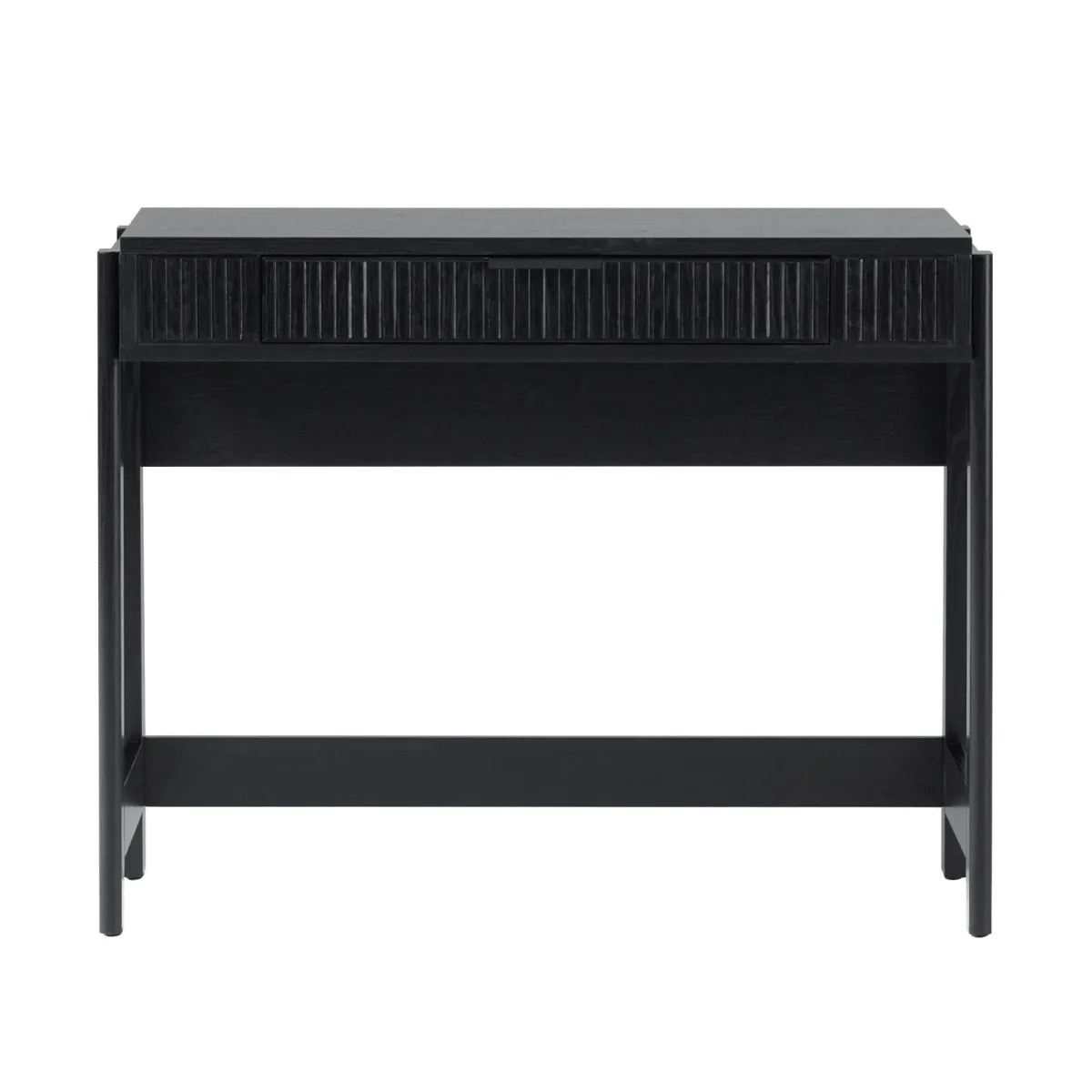 Transitional Reeded Writing Desk With Drawer