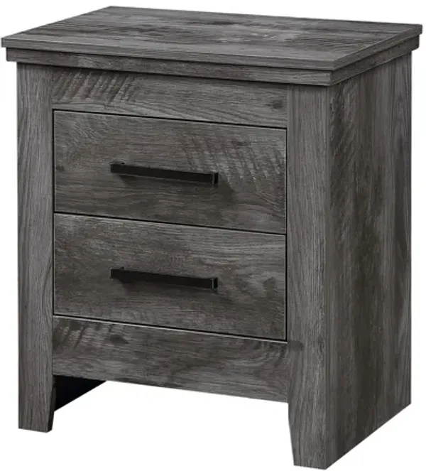 Vidalia - Nightstand - Rustic Gray Oak
