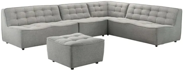 Selen - Corner Sectional Sofa - Light Gray