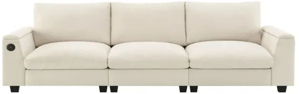 Sectional With Bluetooth Speaker Comfy Cloud Couch Set With Drop Down Table Cup Holders, USB Charger Storage Armrest Wide Seat Sofa