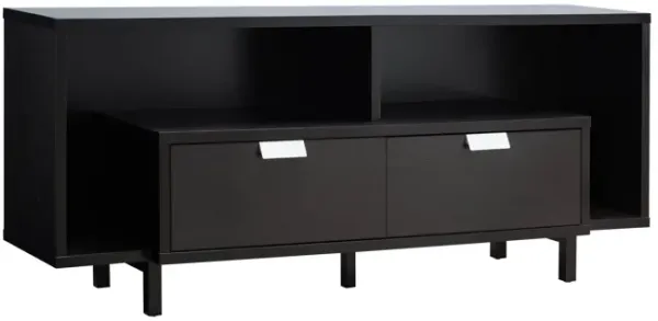 TV Stand With 2 Drawers, Open Shelves, U Legs Stylish And Functional Media Center