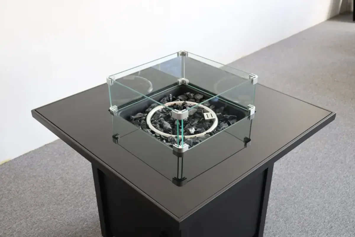 Powdercoated Fire Pit With Top