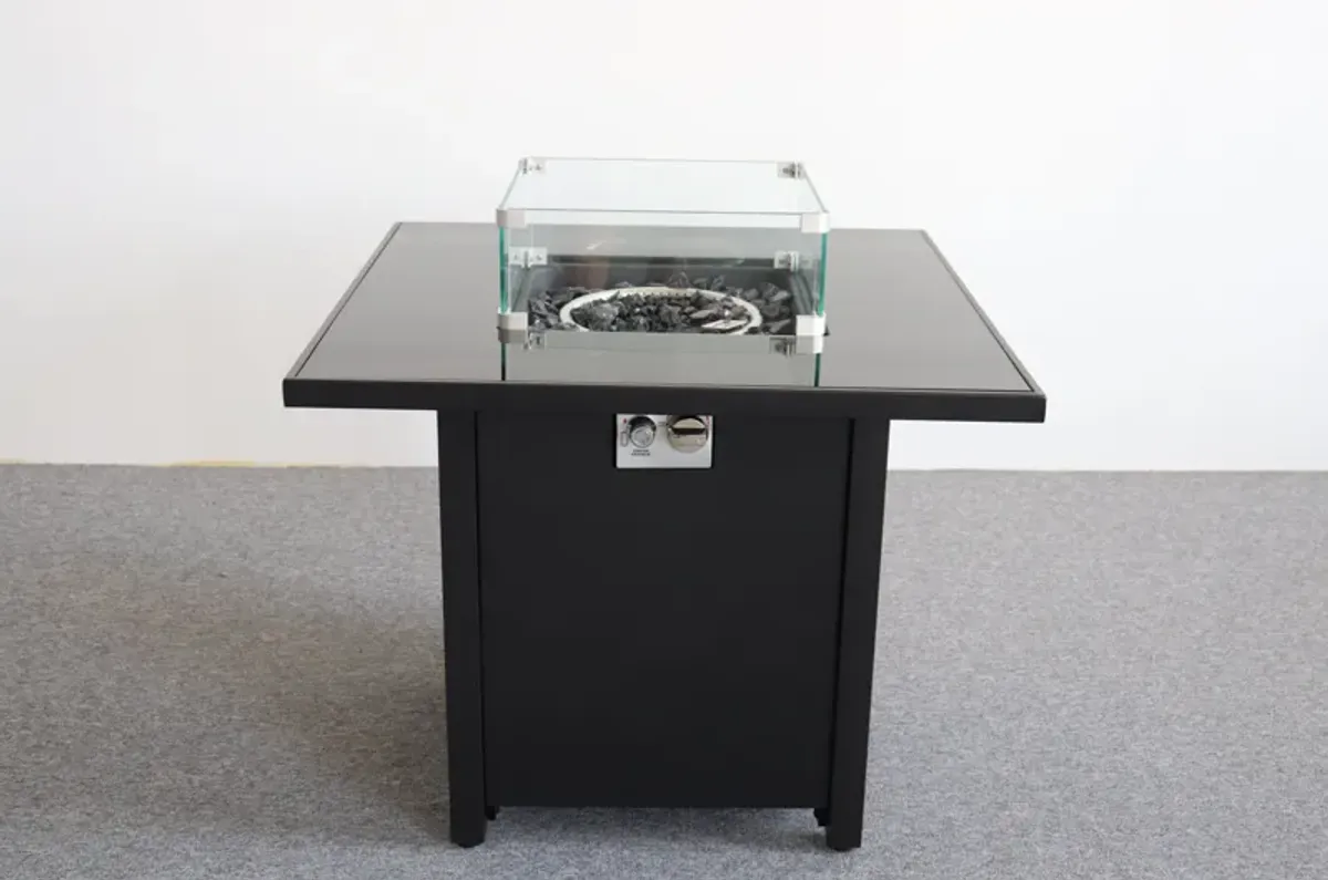 Powdercoated Fire Pit With Top