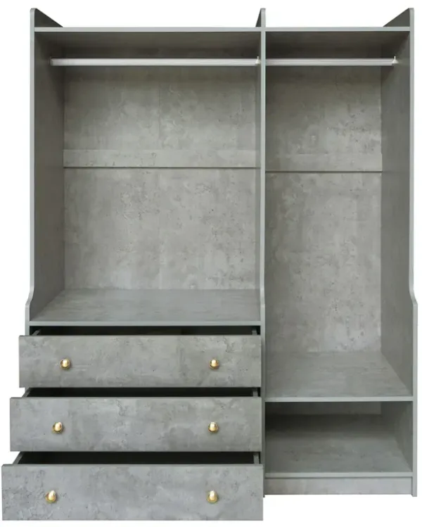 Open Wardrobe Storage For Bedroom