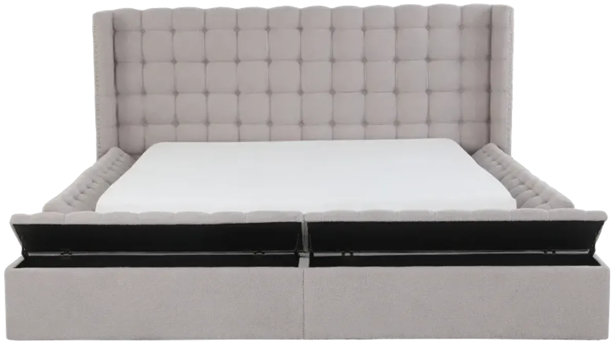 3 Piece Upholstered Storage Bed