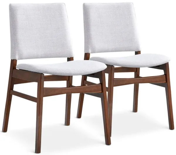Gusto - Dining Chair (Set of 2) - Brown / Light Gray