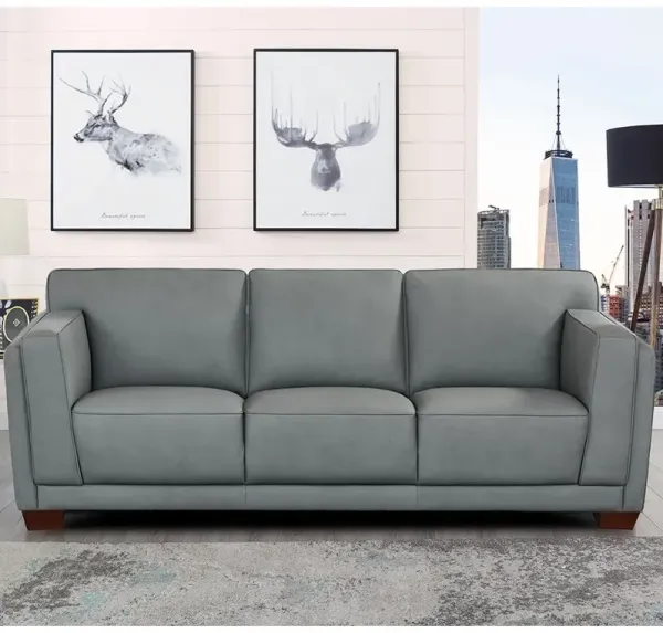 Marshall - Leather 3 Seater Sofa - Slate