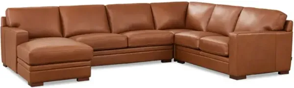 Dillon - Leather Left Chaise Sectional