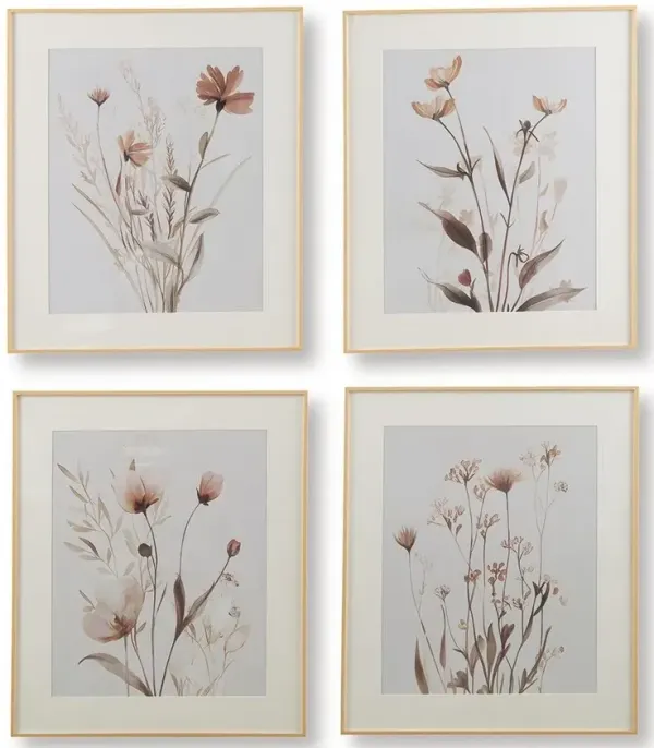 Chettings - Beige / Gray / Blush - Wall Art Set (Set of 4)