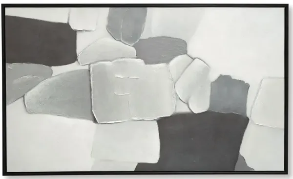 Adilson - White / Gray / Black - Wall Art