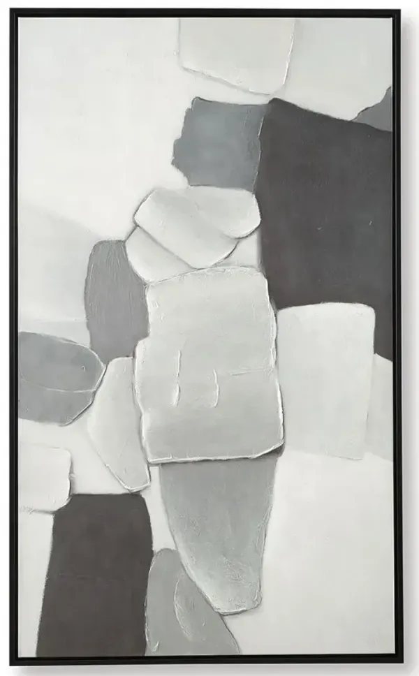 Adilson - White / Gray / Black - Wall Art