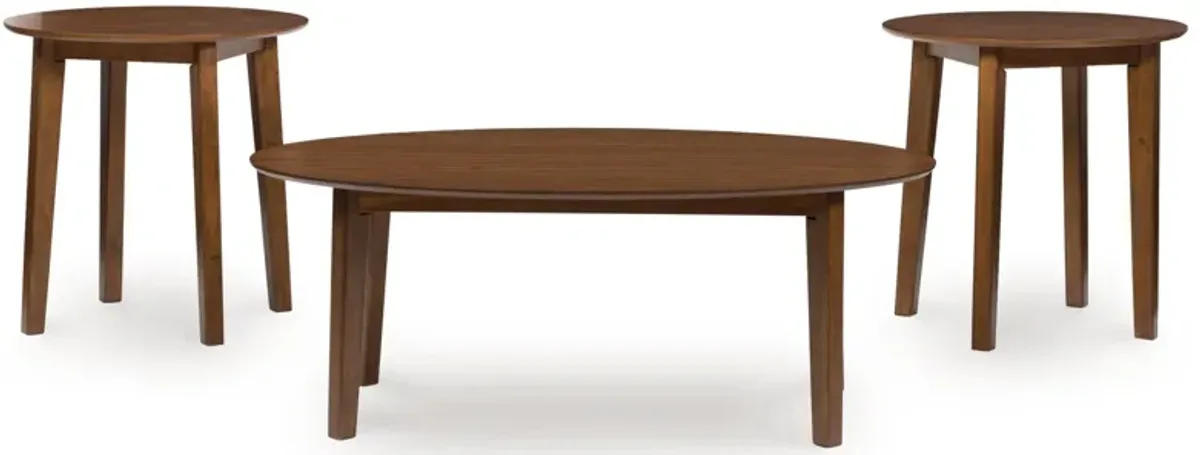Gordonay - Occasional Table Set (Set of 3) - Brown