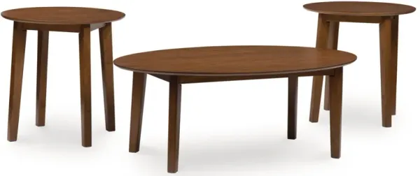 Gordonay - Occasional Table Set (Set of 3) - Brown