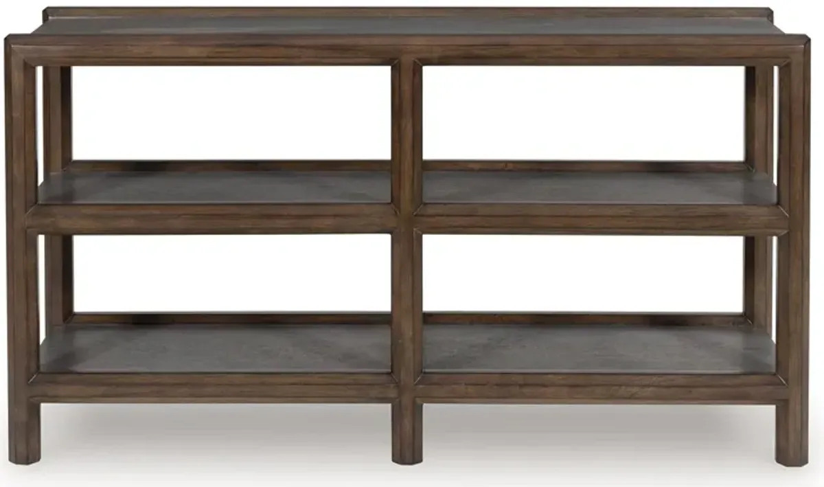 Kallenny - Sofa Table - Brown / Gray