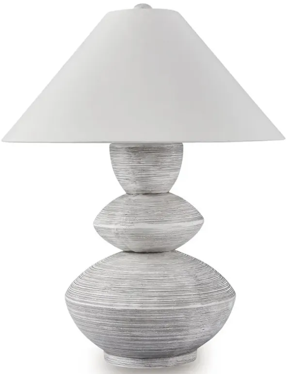 Brickdon - Poly Table Lamp - Distressed White