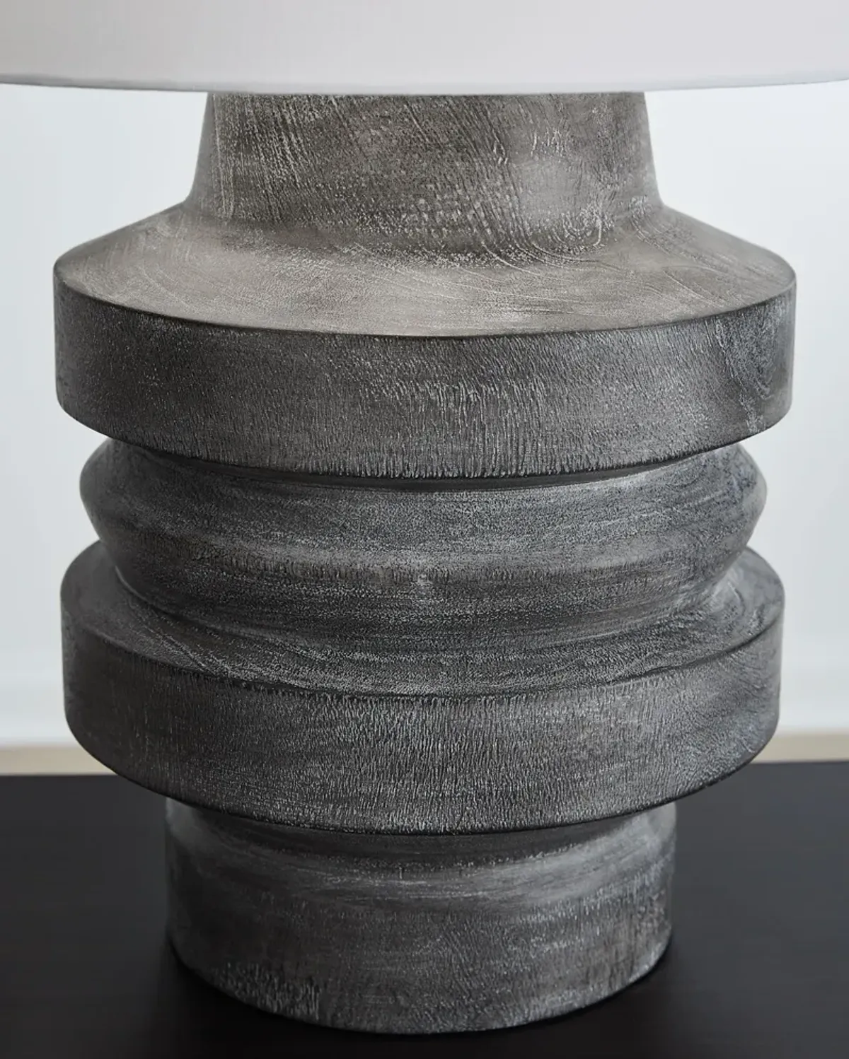 Wahida - Poly Table Lamp - Distressed Black