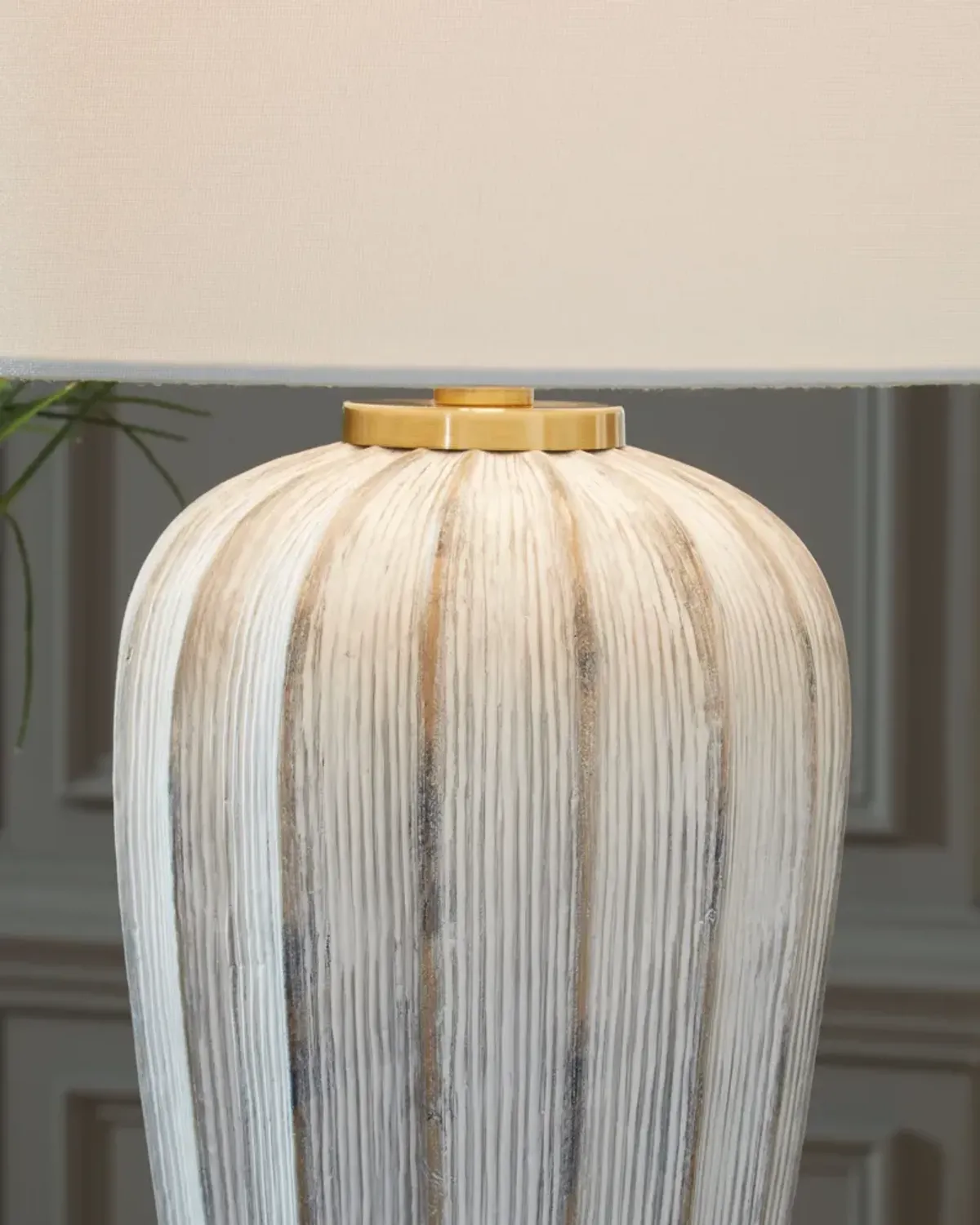 Lanwell - Poly Table Lamp - Antique Gray