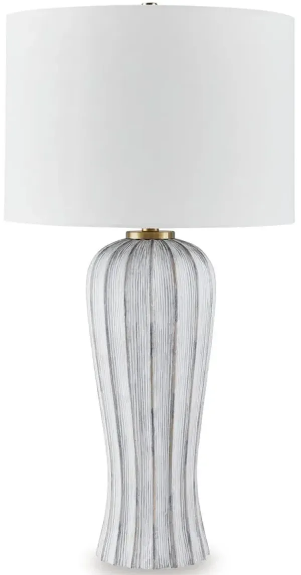 Lanwell - Poly Table Lamp - Antique Gray