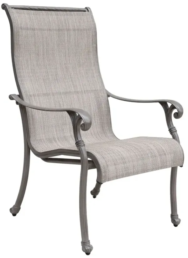 Outdoor All-Weather Sling Dining Chairs (Set of 2) - Gray