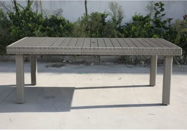 Balcones - Wicker Rectangular Dining Table