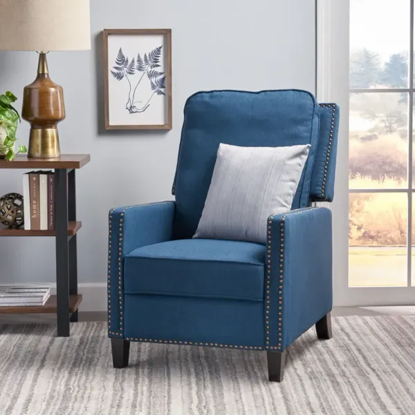 Wide - Standard Recliner Manual - Navy Blue