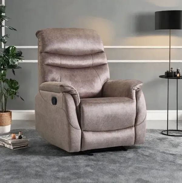 Rocking Recliner Chair For Living Room, Adjustable Modern Recliner Chair, Recliner Sofa With Lumbar Support, Classic And Traditional Recliner Chair With Comfortable Arm And Back Sofa - Dark Gray