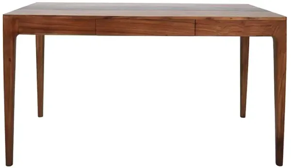 Writing Desk With Drawer - Natural Wood / Brown