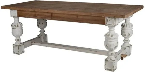 Alcott - Dining Table - Brown / Antique White