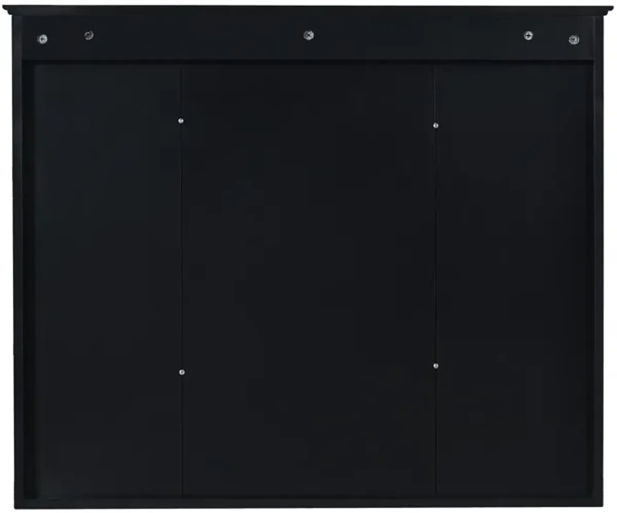 Wall Mounted Bathroom Medicine Wall Cabinet With Mirror & Open Shelves