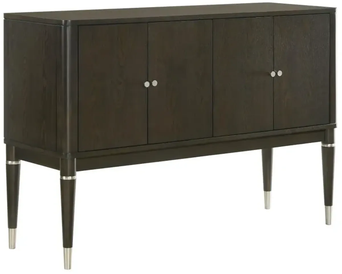 Reseda - 4-Door Dining Sideboard Server With Shelves - Ash Brown