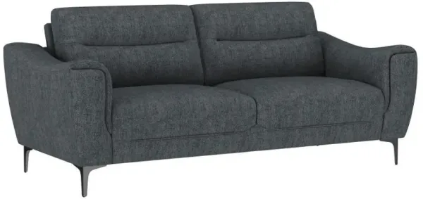 Nolan - Upholstered Sloped Track Arm Sofa - Charcoal