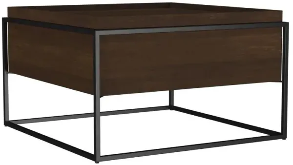 Fulton - Square - Mango Wood Coffee Table - Dark Brown