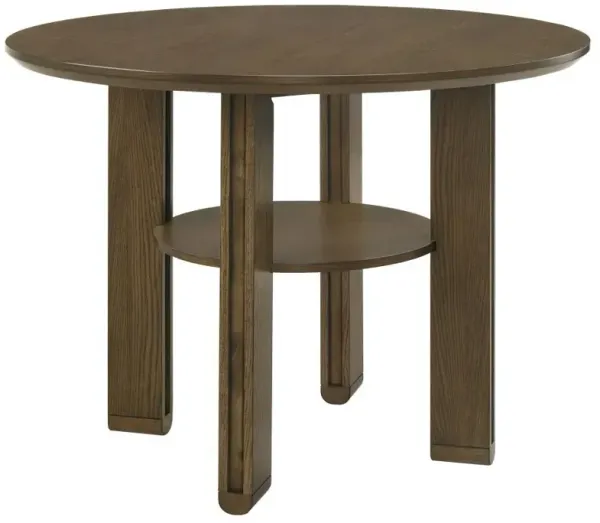 Ottowa - Round Counter Height Dining Table - Brown