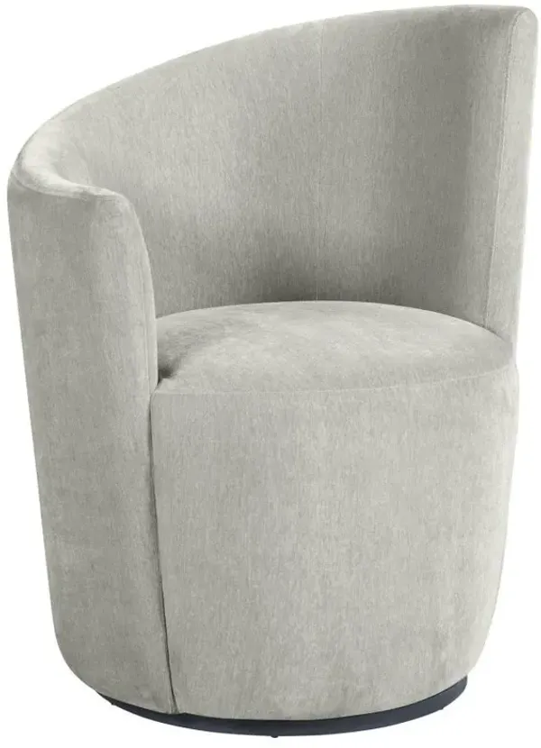 Nueva - Upholstered Swivel Chair Curved Backrest