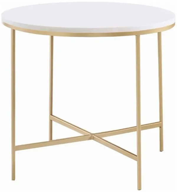 Ellison - Round Marble Coffee And End Table Set