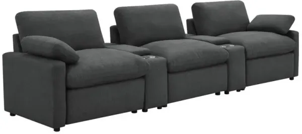 Collins - 5-Piece Power Reclining Home Theater Seating