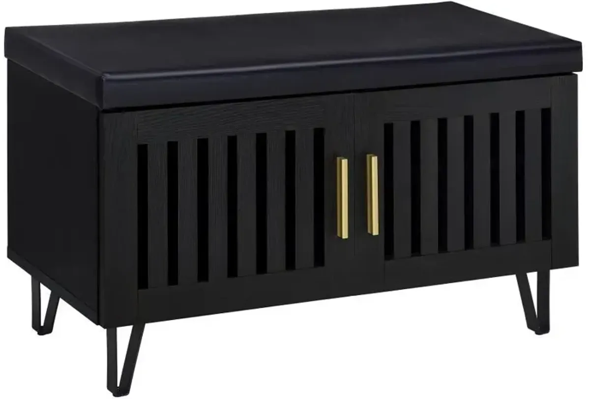 Brixton - 2-Door Padded Entryway Shoe Storage Bench