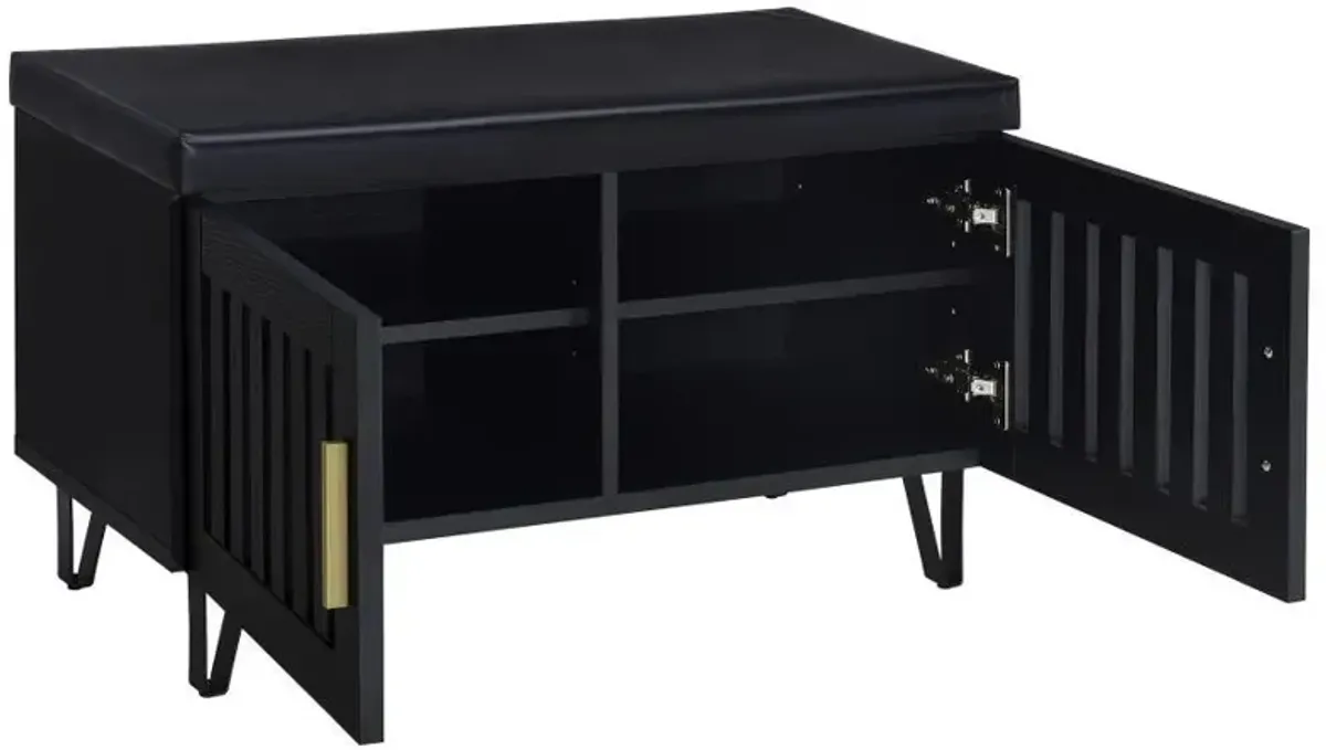 Brixton - 2-Door Padded Entryway Shoe Storage Bench