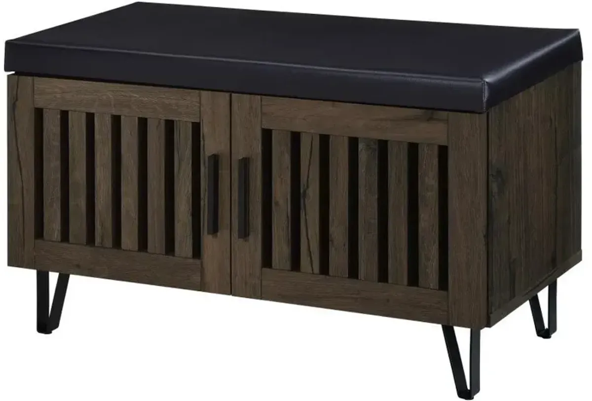 Brixton - 2-Door Padded Entryway Shoe Storage Bench