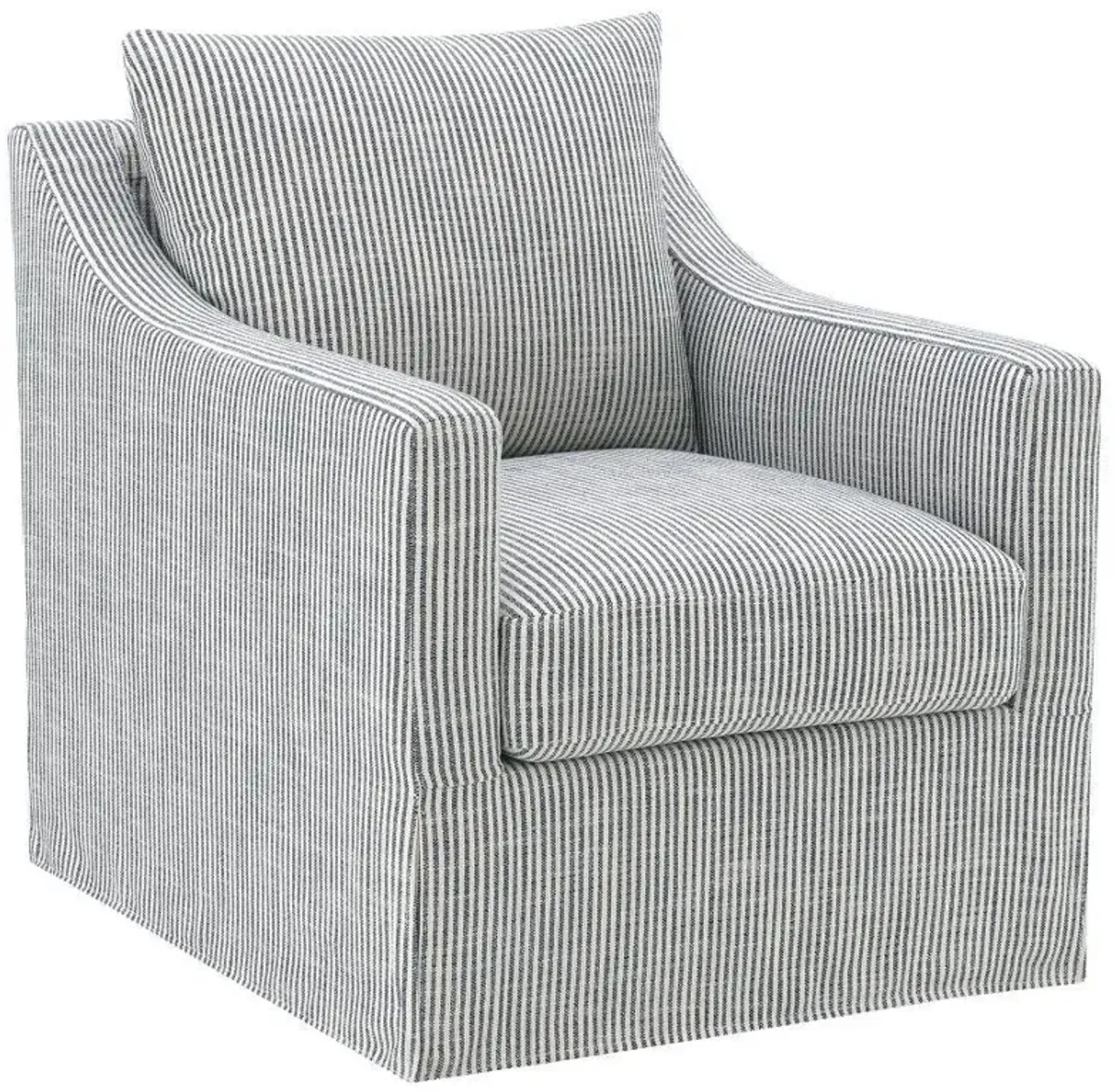 Winter - Upholstered Sloped Arm Accent Swivel Chair