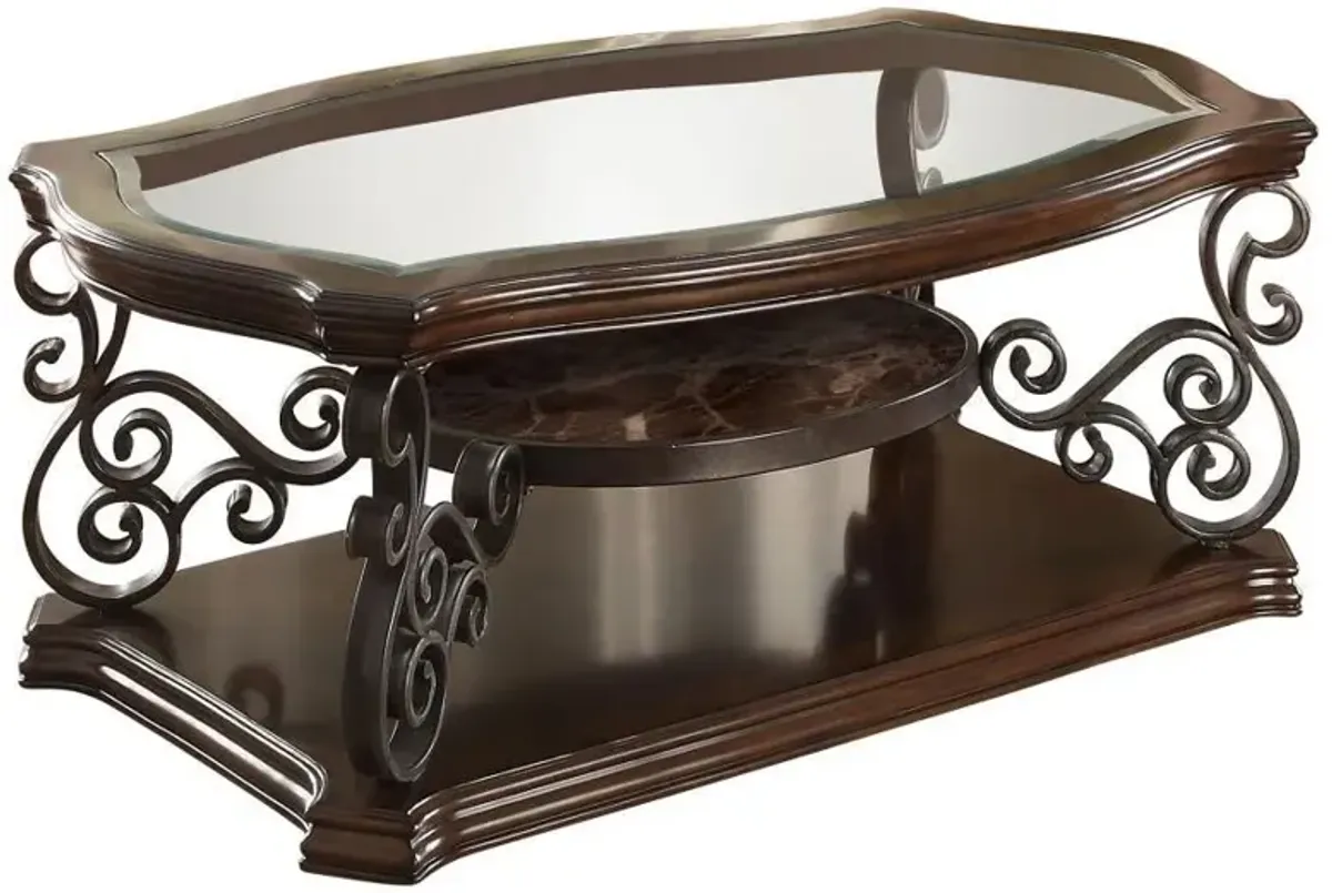 Laney - Glass Top Coffee And End Table Set