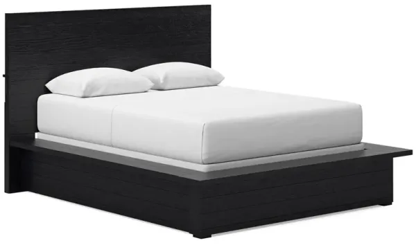 Londer - Queen Panel Bed - Black