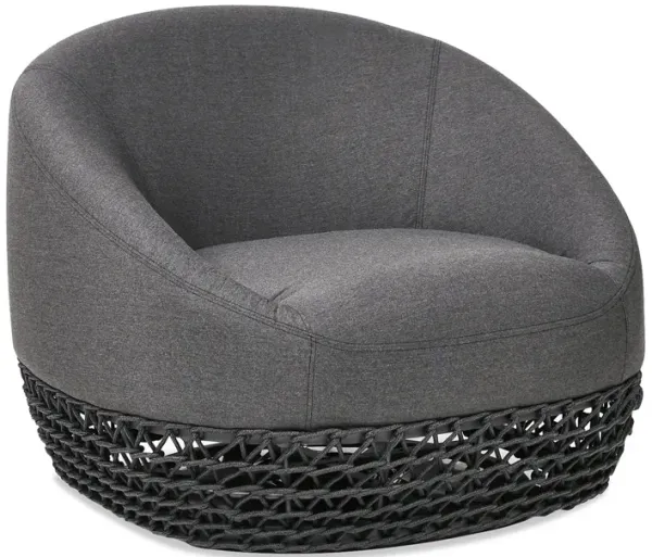 Willow - Upholstered Patio Deep Seating Armchair, Wicker Frame