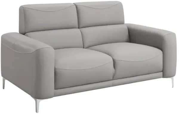 Glenmark - Upholstered Track Arm Loveseat - Taupe