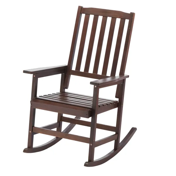 Acacia Indoor Rocking Chair, Outdoor Solid Patio Furniture