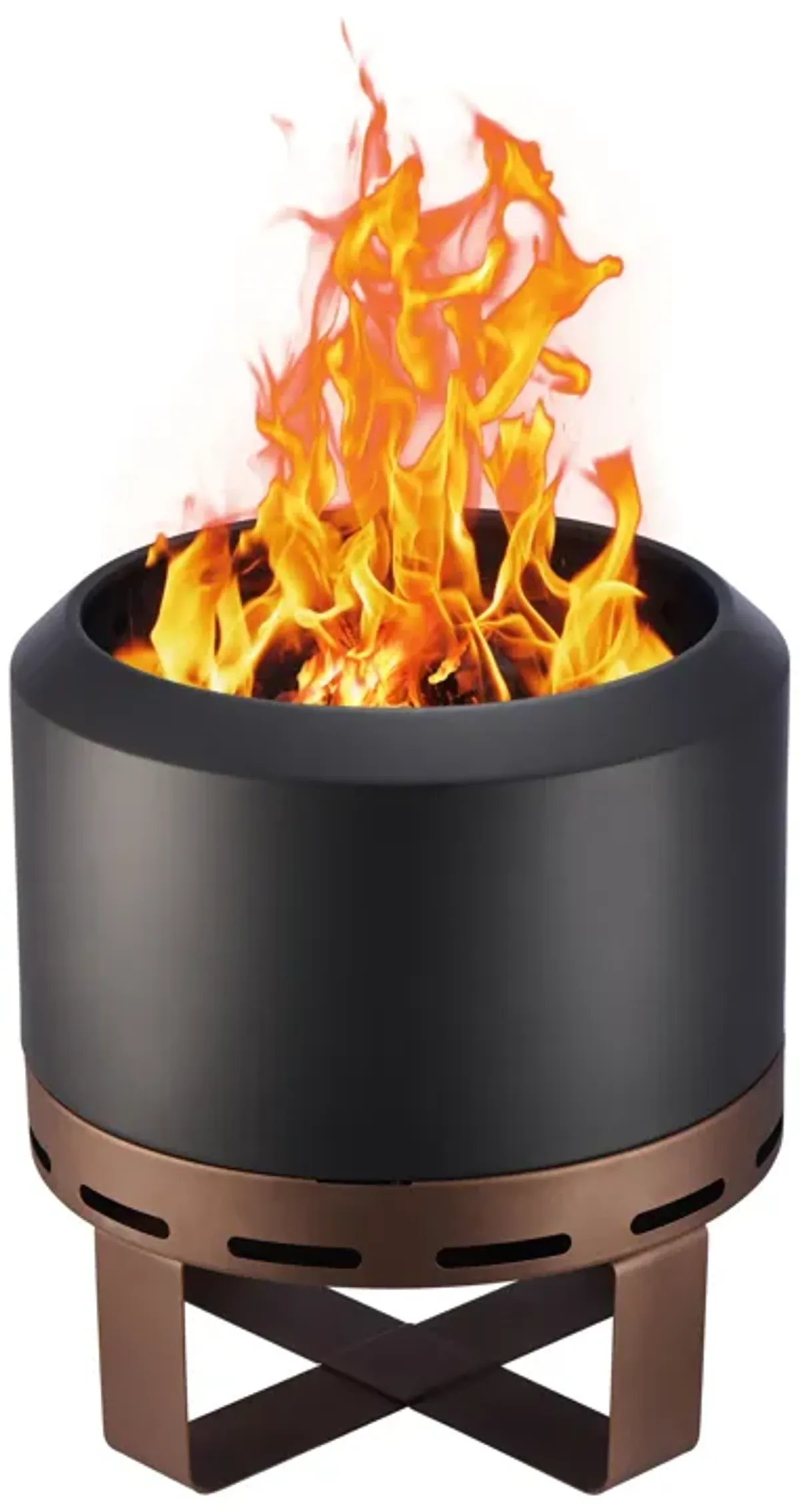 Outdoor Smokeless Fire Pit Stove For Camping Bonfire, Burning Fire Place With Stand For Outside
