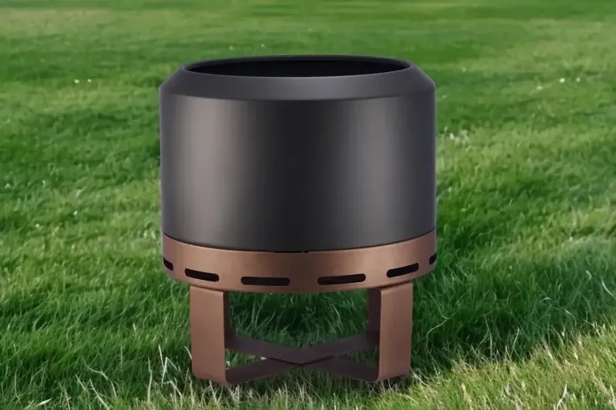 Outdoor Smokeless Fire Pit Stove For Camping Bonfire, Burning Fire Place With Stand For Outside
