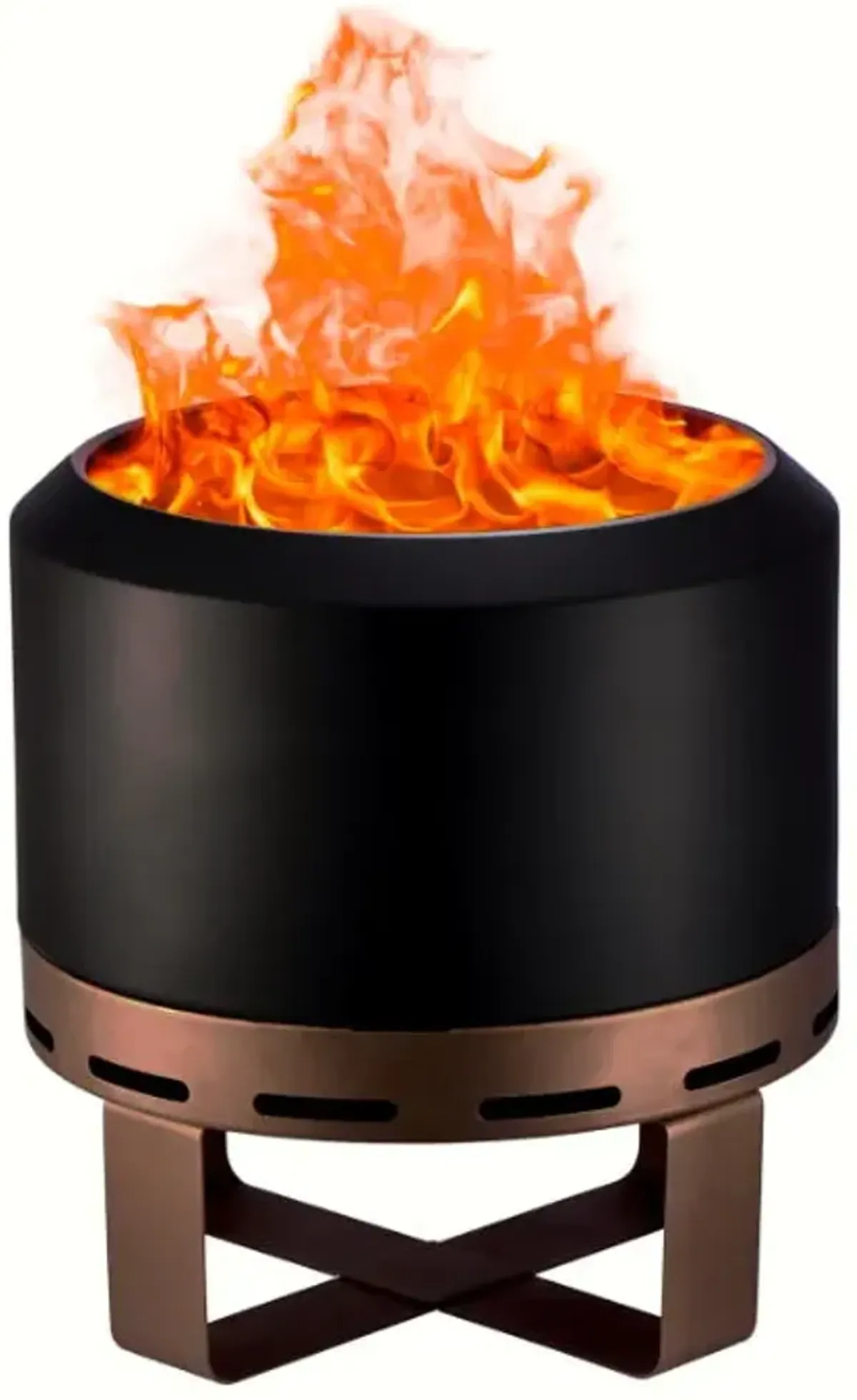 Outdoor Smokeless Fire Pit Stove For Camping Bonfire, Burning Fire Place With Stand For Outside